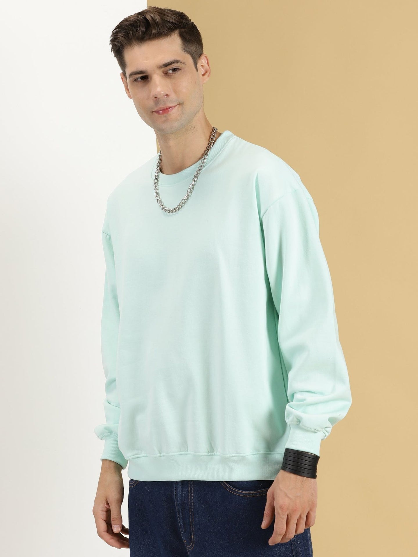 Fansarmy Sea Green Oversized Sweatshirt