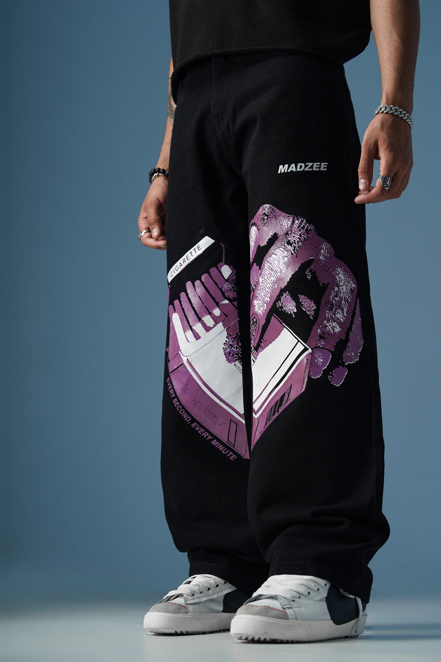 Mens Denim Designer Jeans Black White Mens Black Designer Jeans