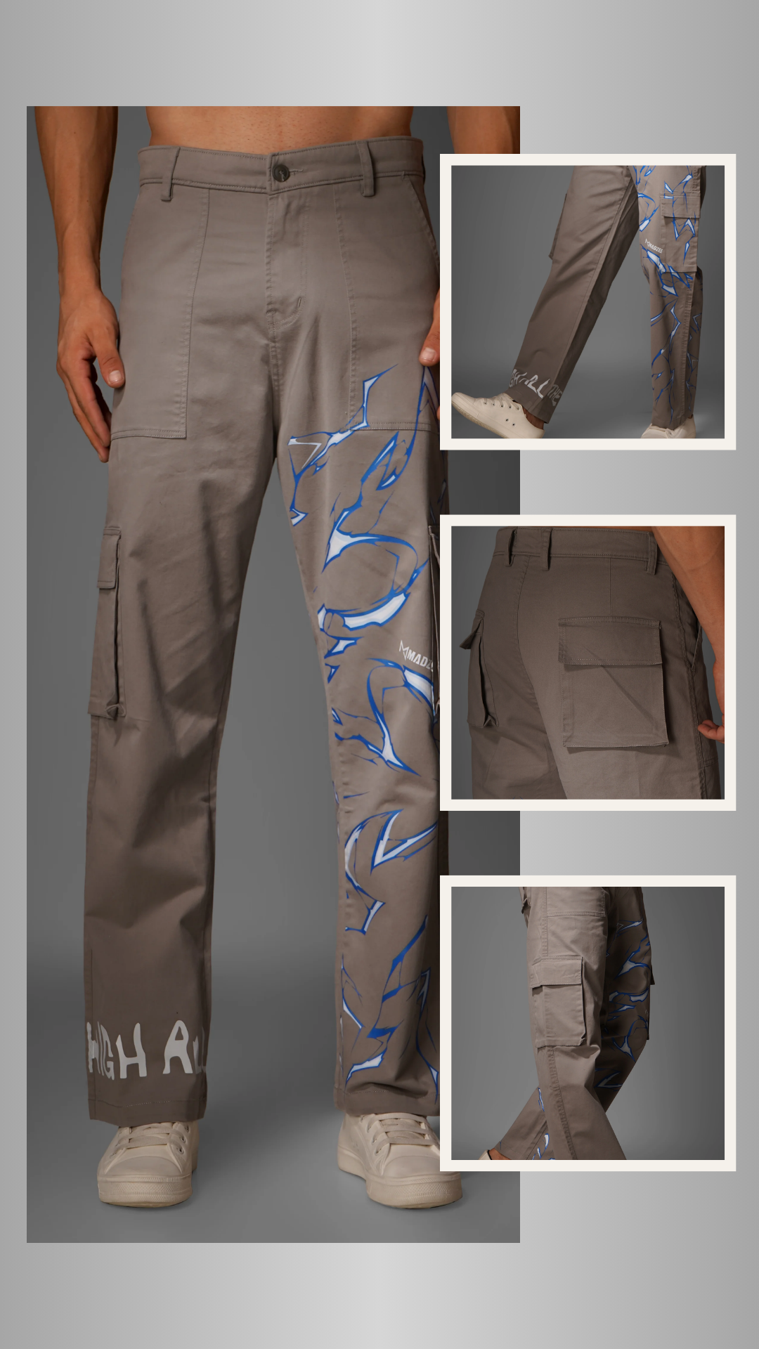 Thunderbolt Utility Pants - Grey