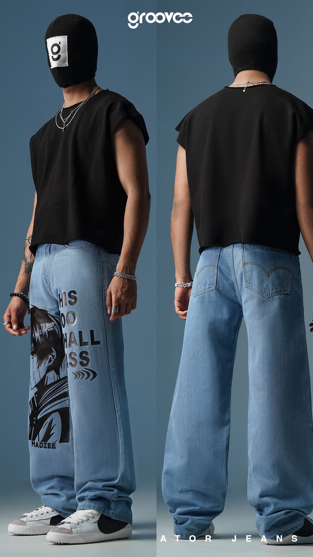 MADZEE IMPARMANENT DENIM PANTS