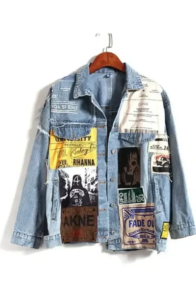 XL] WOODLAKE HARLEY OWNERS GROUP JEANS JACKET LEATHER COLLAR EMBROIDERY  PATCH MADE IN INDIA, Men's Fashion, Coats, Jackets and Outerwear on  Carousell