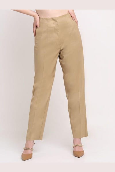 Khaki Cotton Drill Trousers | MAHALA