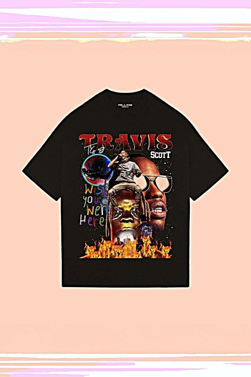 AILLING ARCH-Travis Scott Tee Unisex Oversized T-Shirts