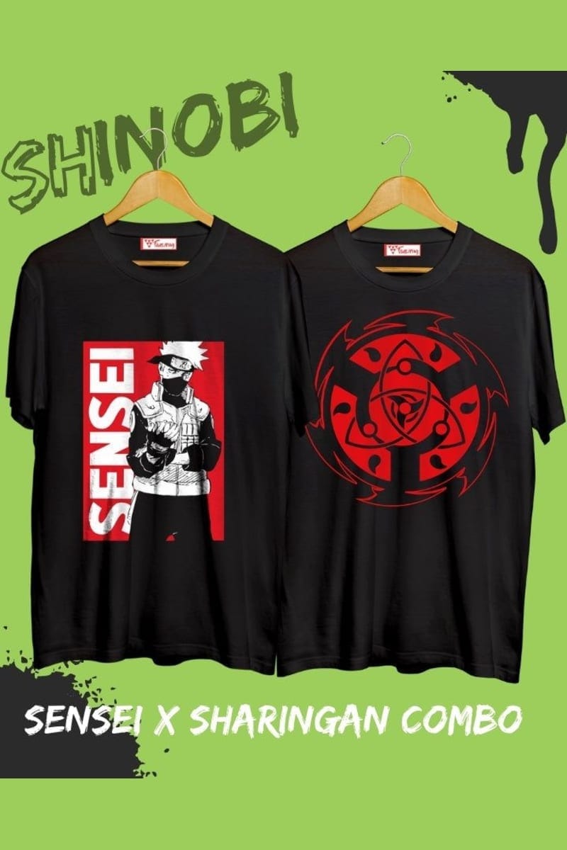 FANSARMY Sensei X Sharingan T-shirt Combo