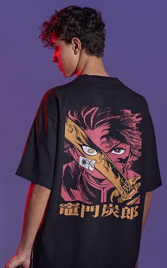 OUTLINED TANJIRO Oversized Tshirt