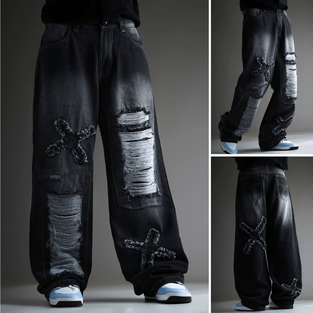 MODERY Free Flow Ripped Denims